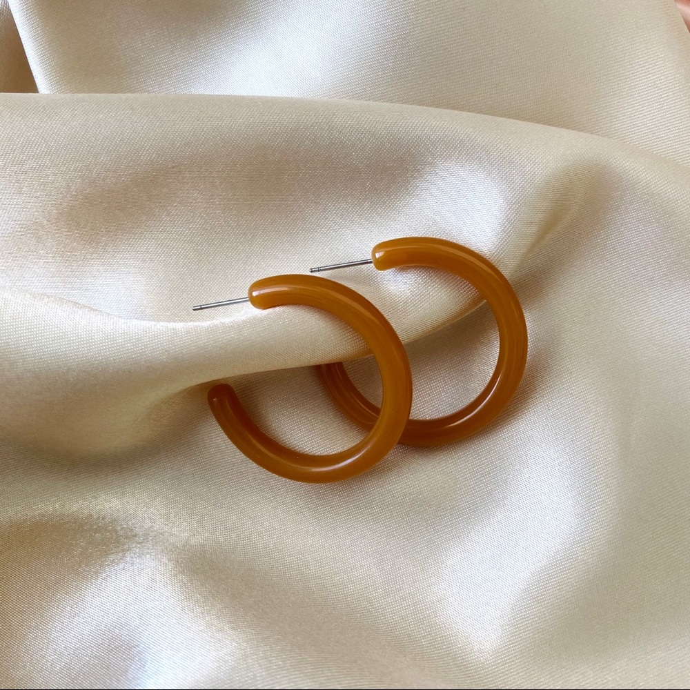 sale!Classic Hoop Earrings Acrylic - Picture 8 of 14